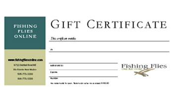 Fly Fishing Gift Shop$25 Gift Certificate